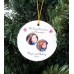 Snowflake Double Photo Ornament - Personalized